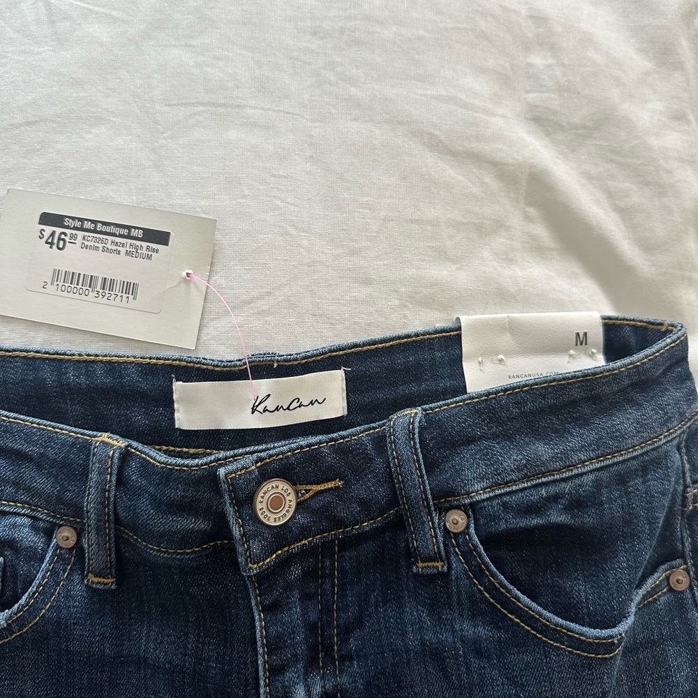 High Rise denim jean shorts NEVER WORN WITH TAGS